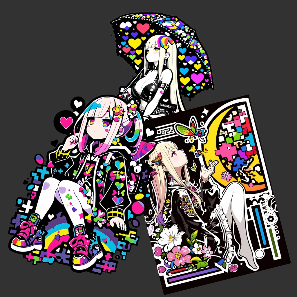 ちょめステッカーセットD