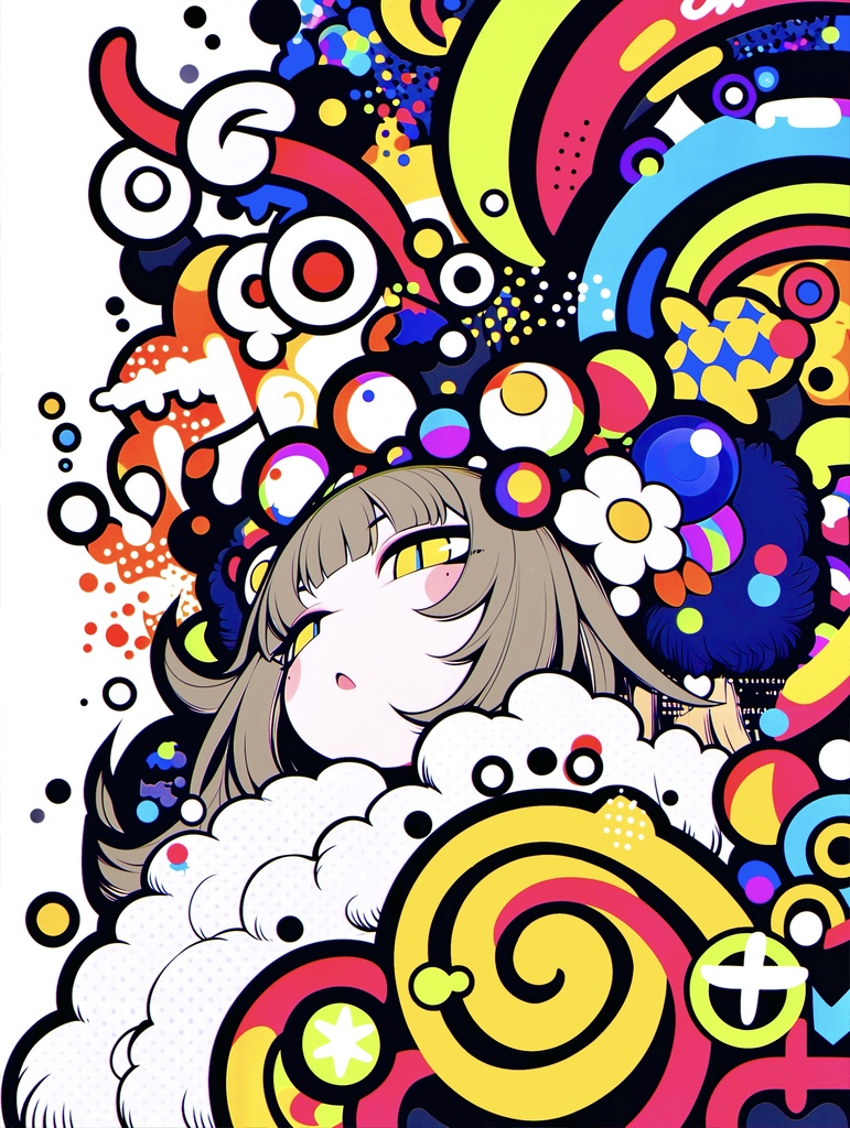 イロトリドリノセカイPOPart　A3 簡易額装