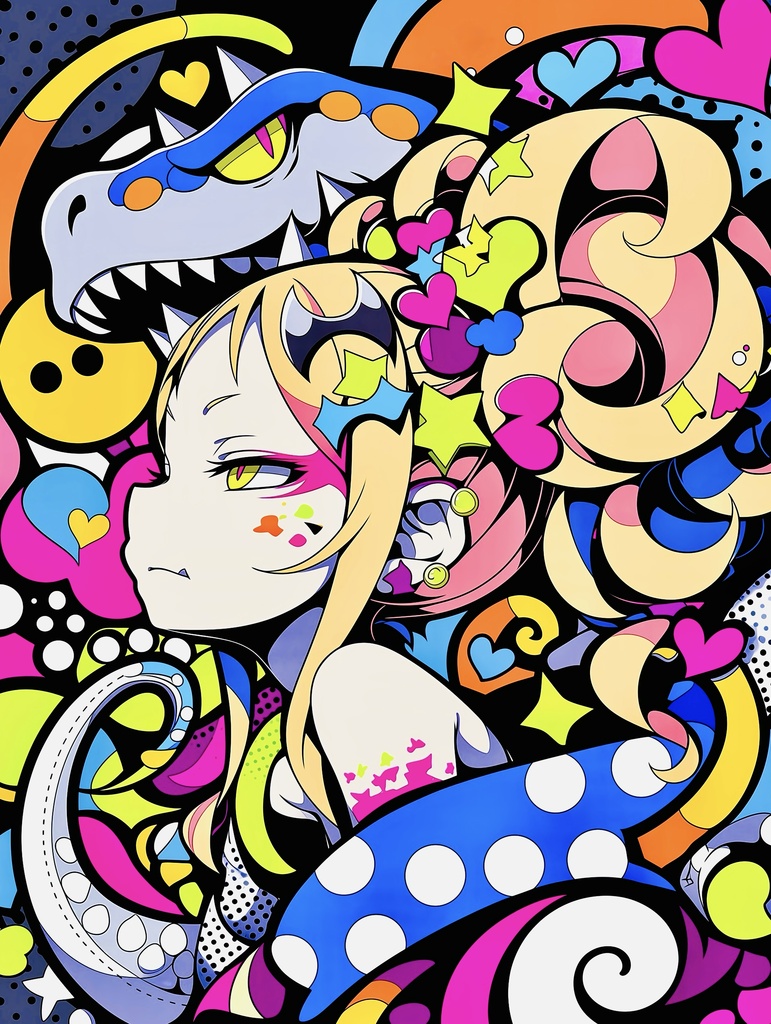 イロトリドリノセカイPOPart　A3 簡易額装
