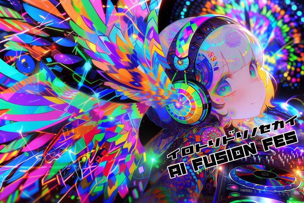 画集　イロトリドリノセカイ　AI fusion fes