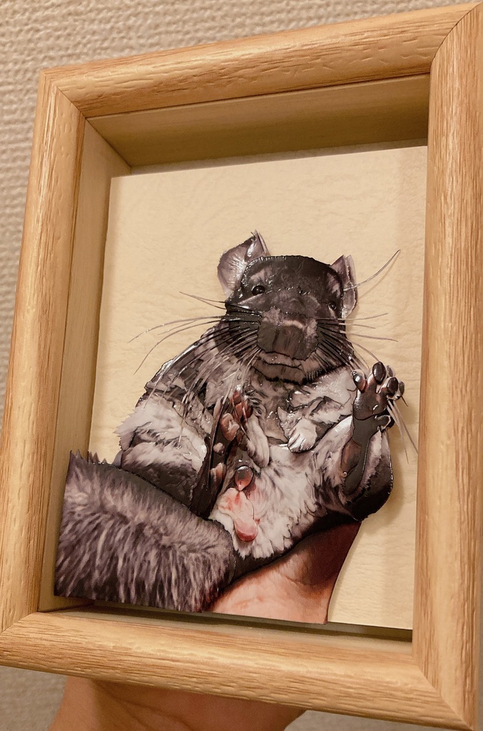 【半額セール】額装作品~スタッキングアート~