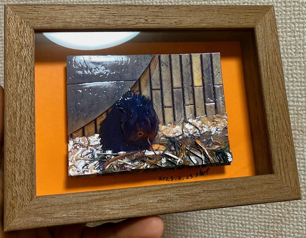 【半額セール】額装作品~スタッキングアート~