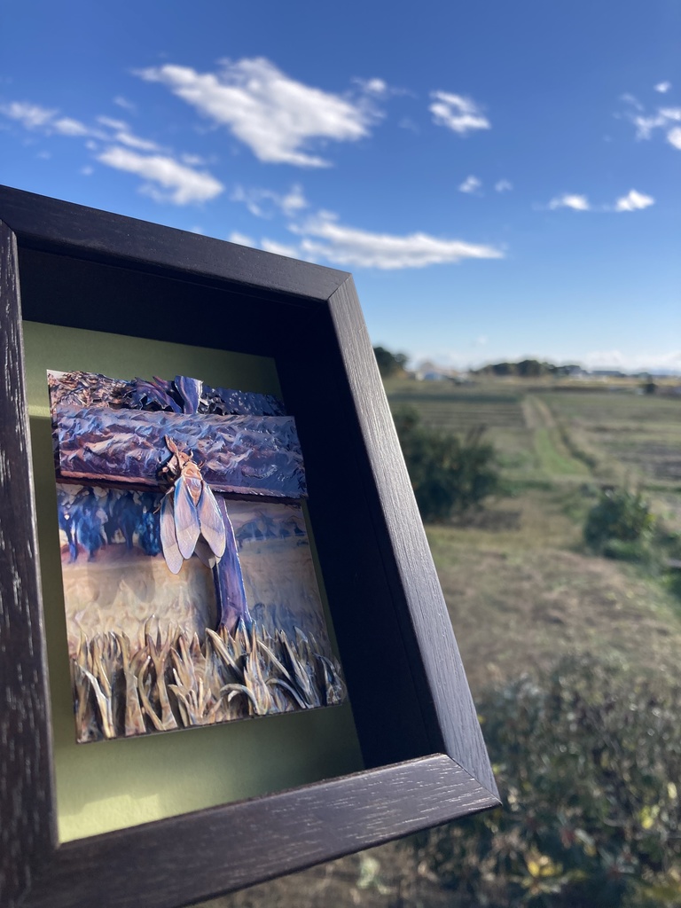 【半額セール】額装作品~スタッキングアート~