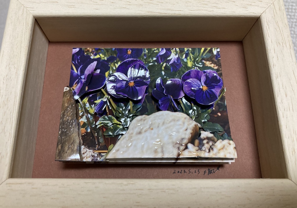 【半額セール】額装作品~スタッキングアート~