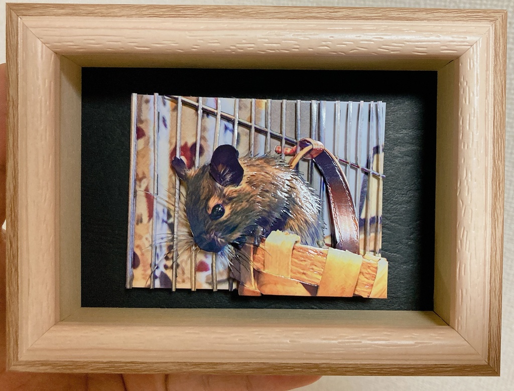 【半額セール】額装作品~スタッキングアート~