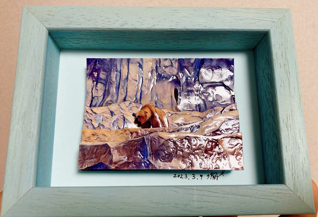 【半額セール】額装作品~スタッキングアート~