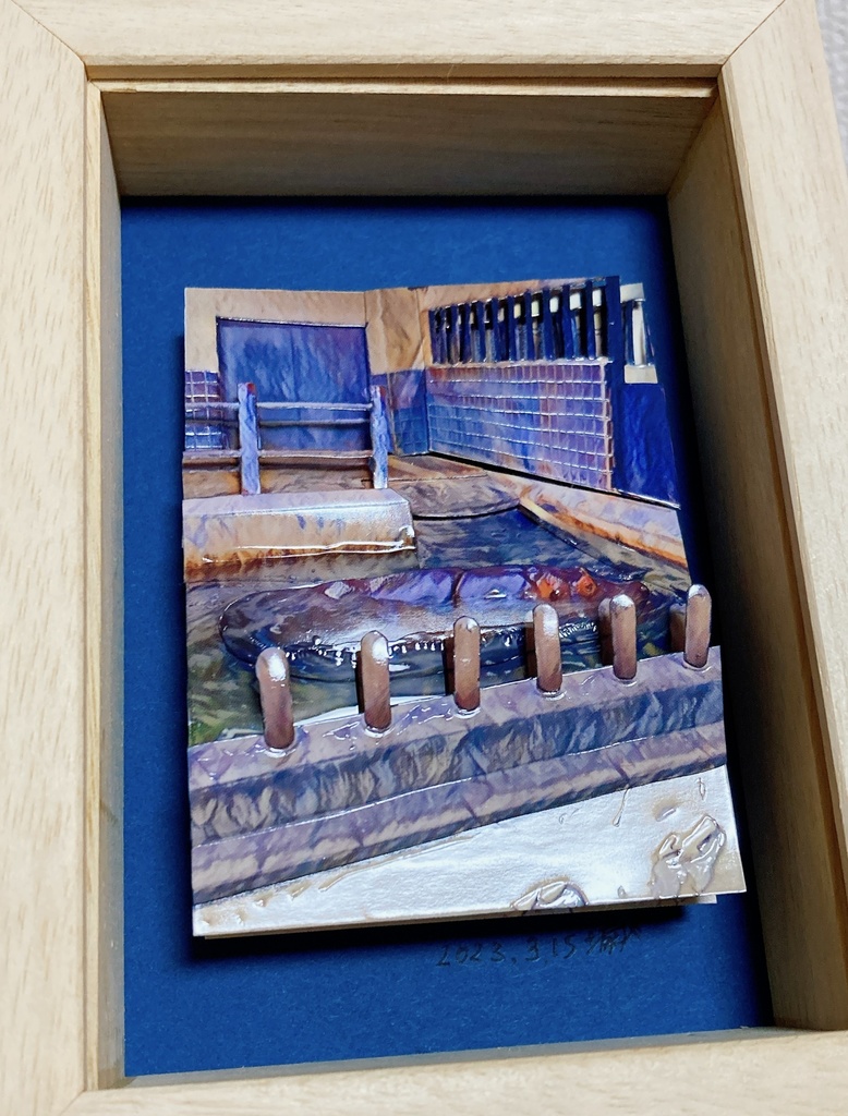 【半額セール】額装作品~スタッキングアート~