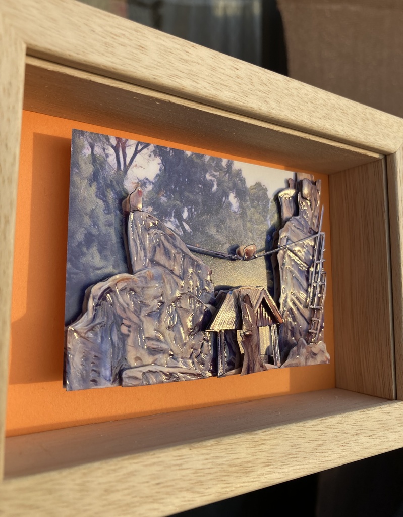 【半額セール】額装作品~スタッキングアート~