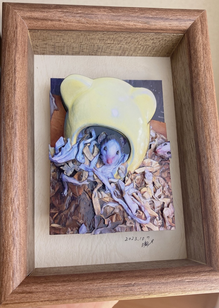 【半額セール】額装作品~スタッキングアート~