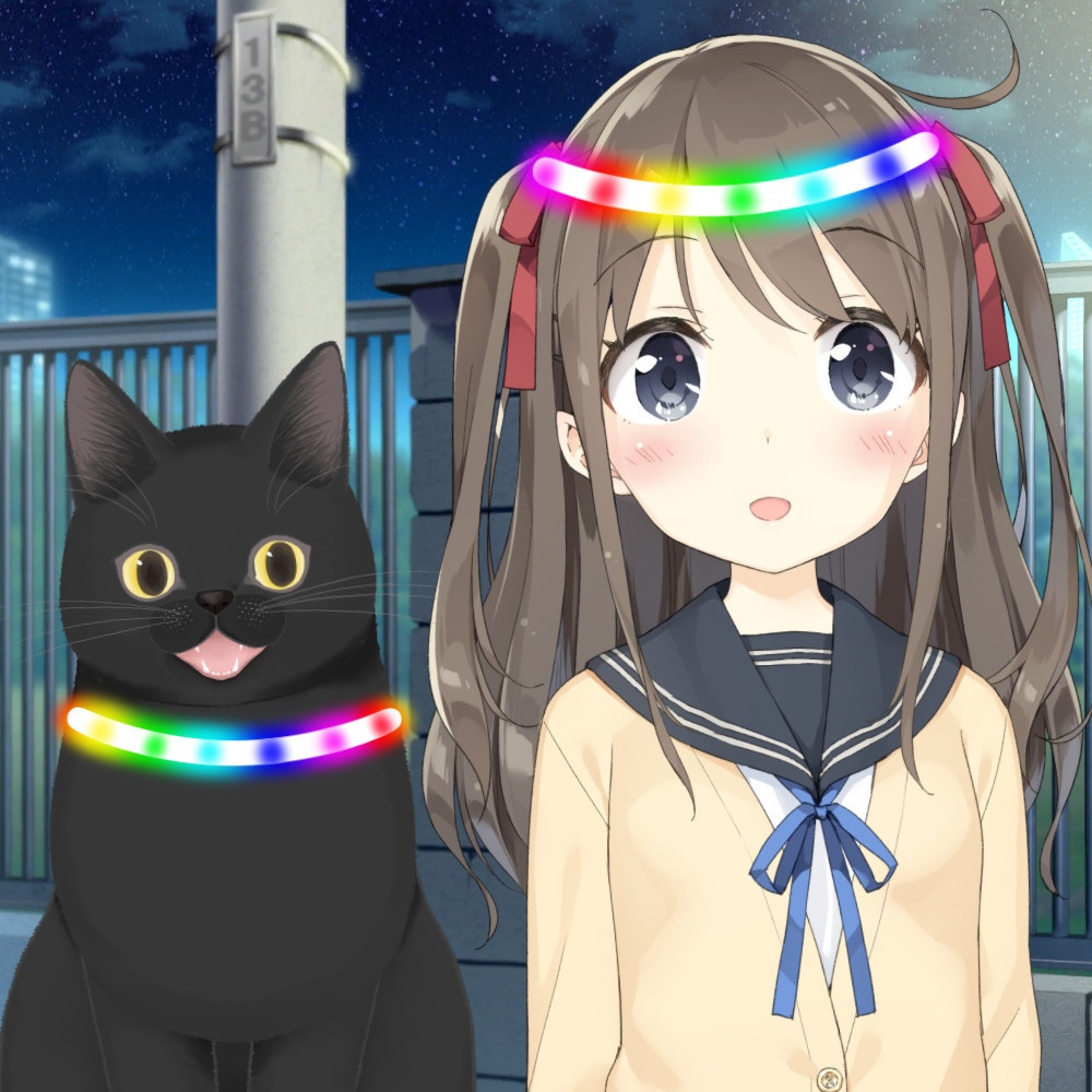 Live2Dアイテム「ゲーミング首輪」