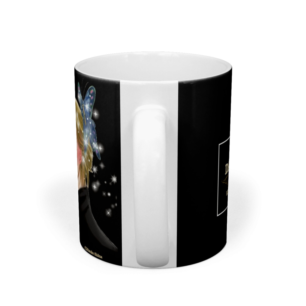 「DARK ANGEL」マグカップ(パピヨン:BLACK)