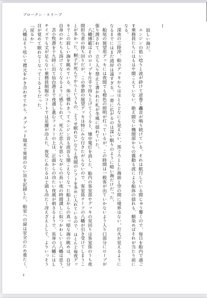 ブロークン・スリープ