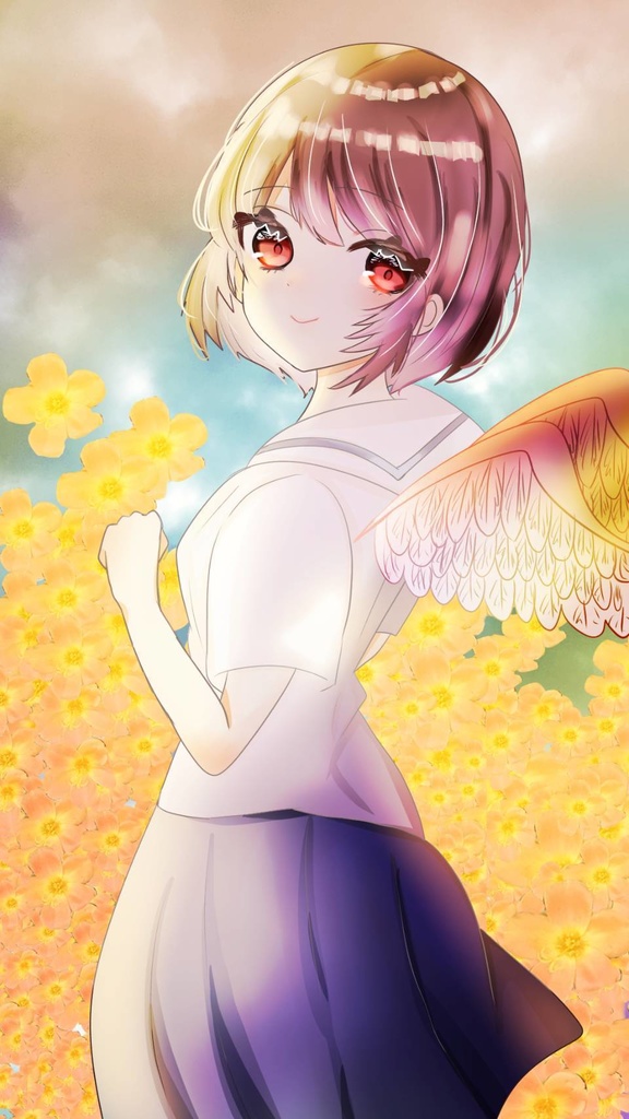 羽 アクリル時計