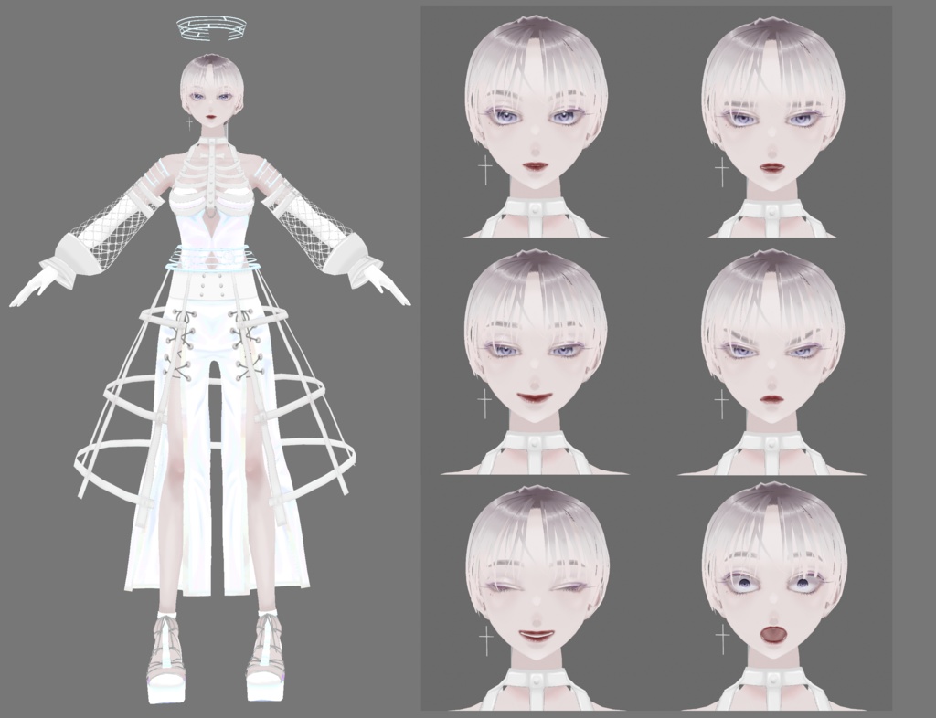 【Vroid β版製VRMモデル】オリジナルモデルNo.01『壱華-Itika-』