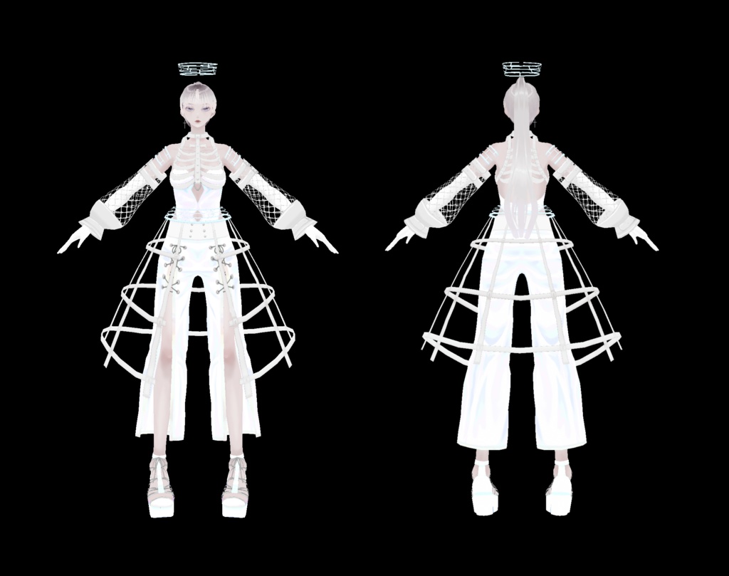 【Vroid製VRMモデル】オリジナルモデルNo.01『壱華-Itika-』【正式版対応】