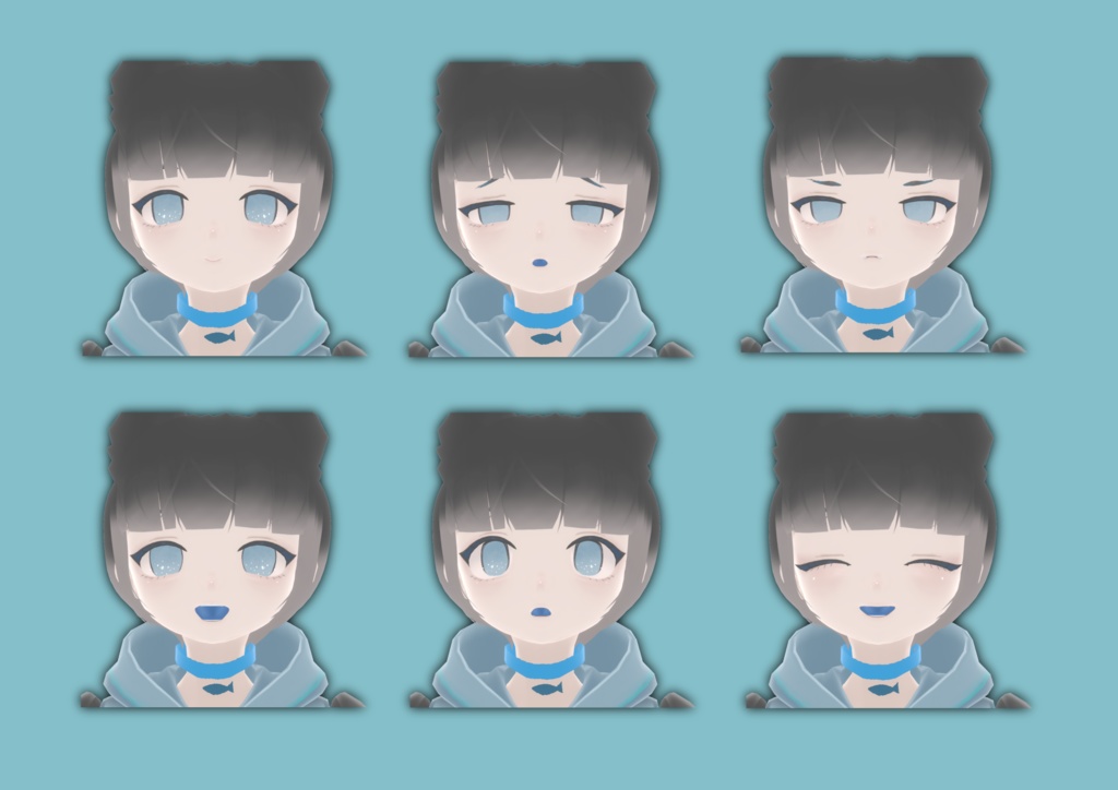 【Vroid製VRMモデル】オリジナルモデルNo.04『四日-Sika-』