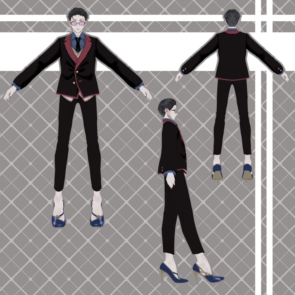 【Vroid製3Dモデル】オリジナルモデルNo.05『五科-Ituka-』