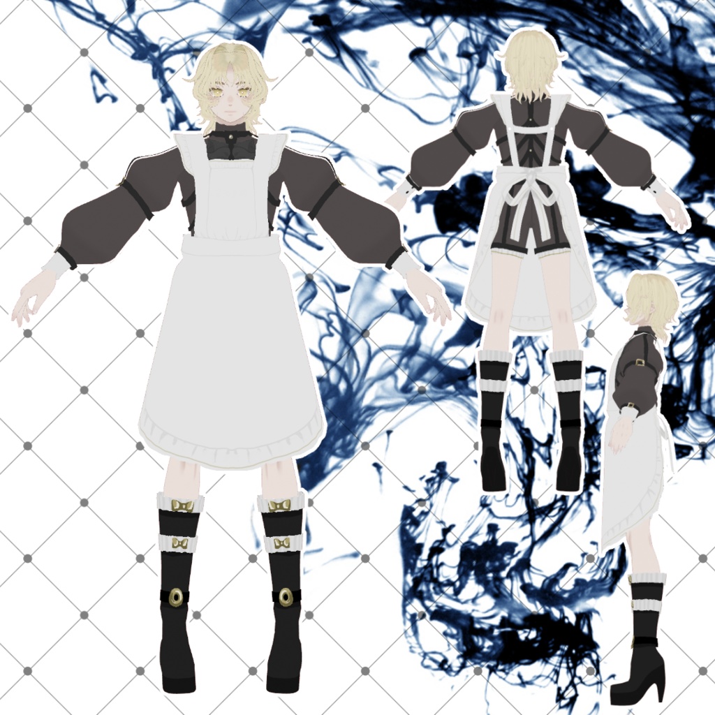 【Vroid製3Dモデル】オリジナルモデルNo.10『十菓-Toka-』