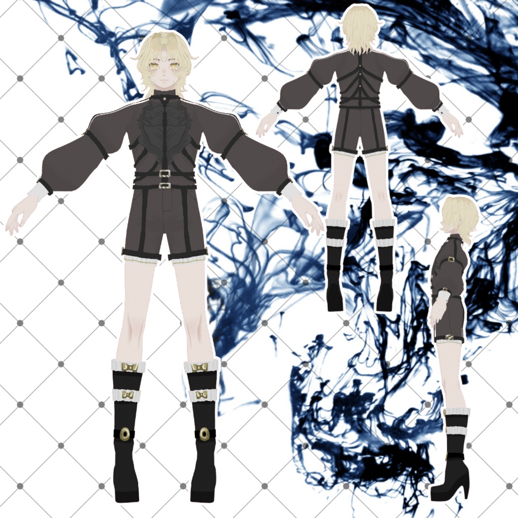 【Vroid製3Dモデル】オリジナルモデルNo.10『十菓-Toka-』