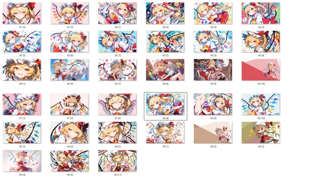 フランドール 東方PCイラスト壁紙集vol.1‐Cute‐