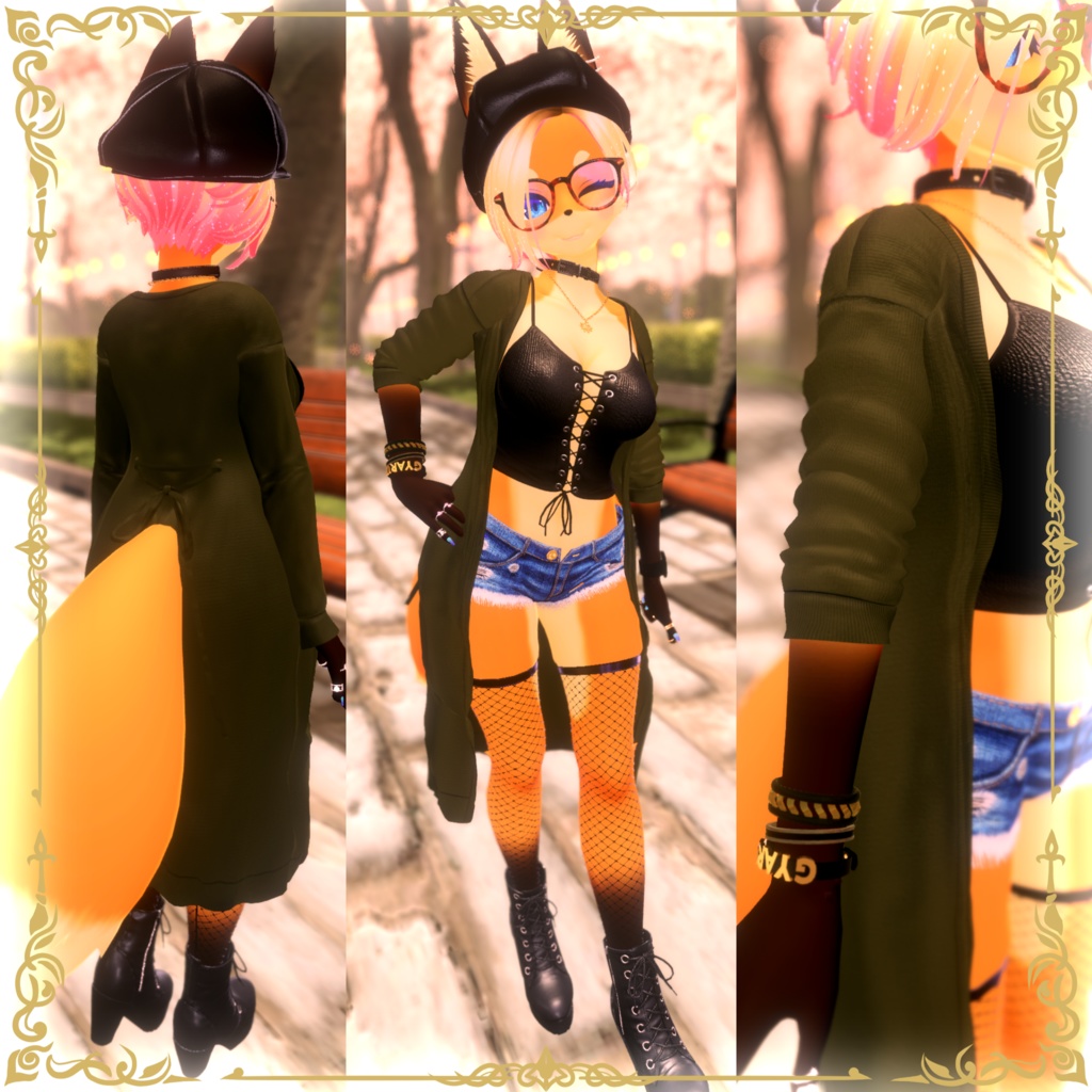 ロングカーディガン【VRChat向け】