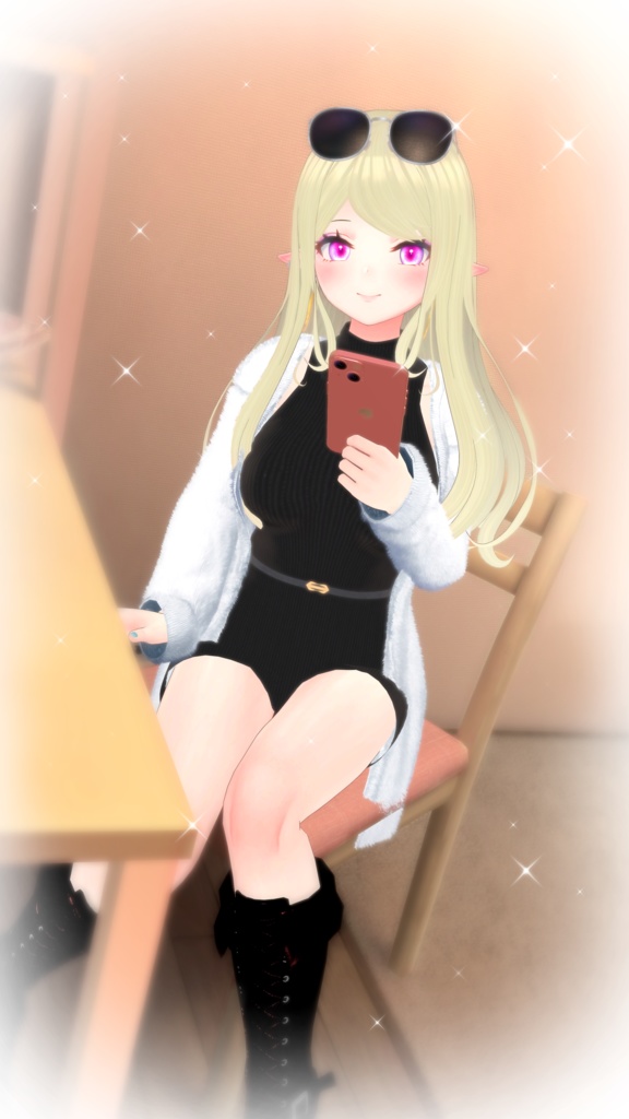 ロングカーディガン【VRChat向け】