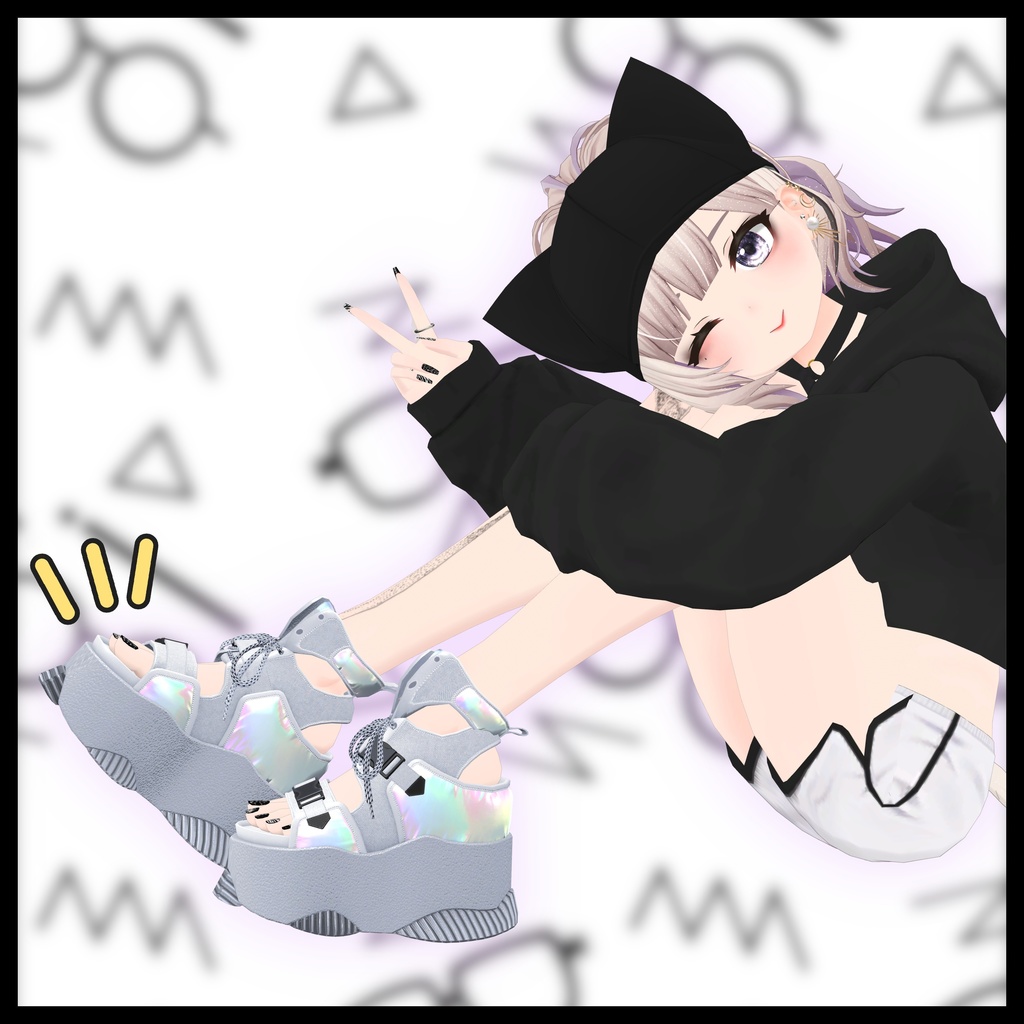 スニーカーサンダル【VRChat向け】