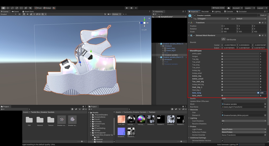 スニーカーサンダル【VRChat向け】