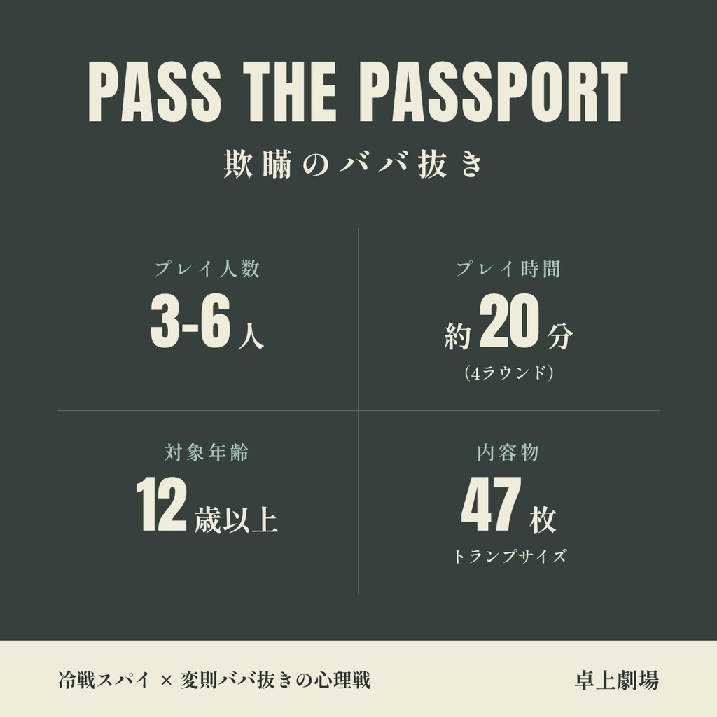 パスザパスポート -欺瞞のババ抜き-