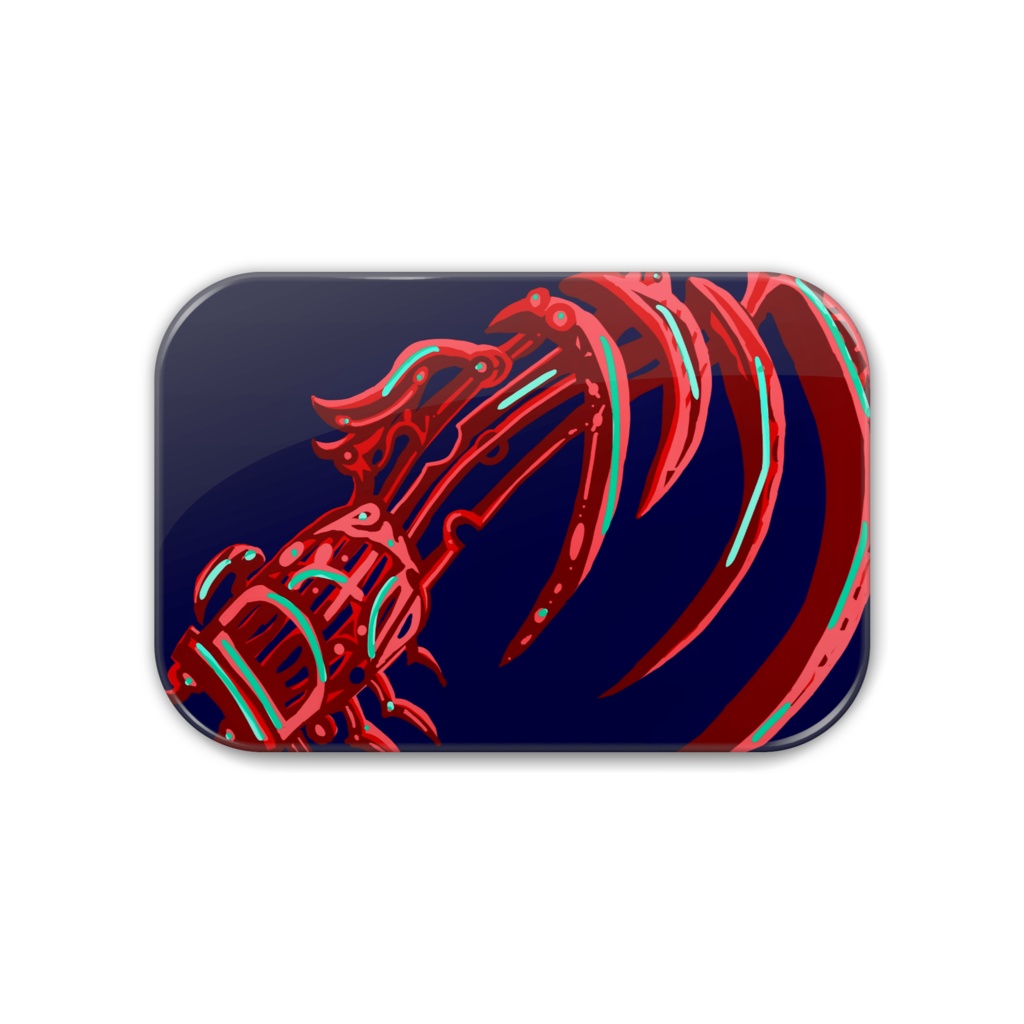 オリジナル缶バッチ紺