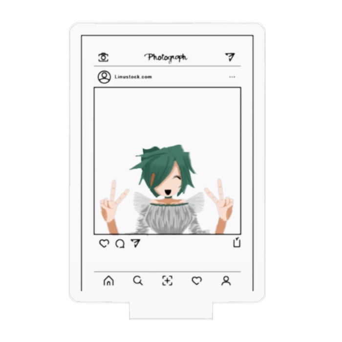 【OC】フォト風アクキー&キーホルダースタンド