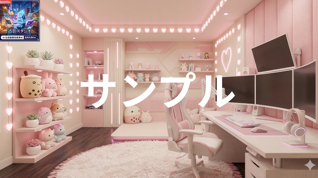 🎮 Vtuber・配信者向け 高品質AI背景素材集