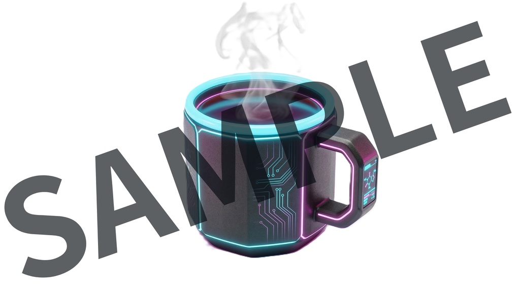 【商用利用OK】サイバーパンク配信素材セット|動く背景+デスク小物12種|VTuber・配信者向けネオン素材【OBS対応】