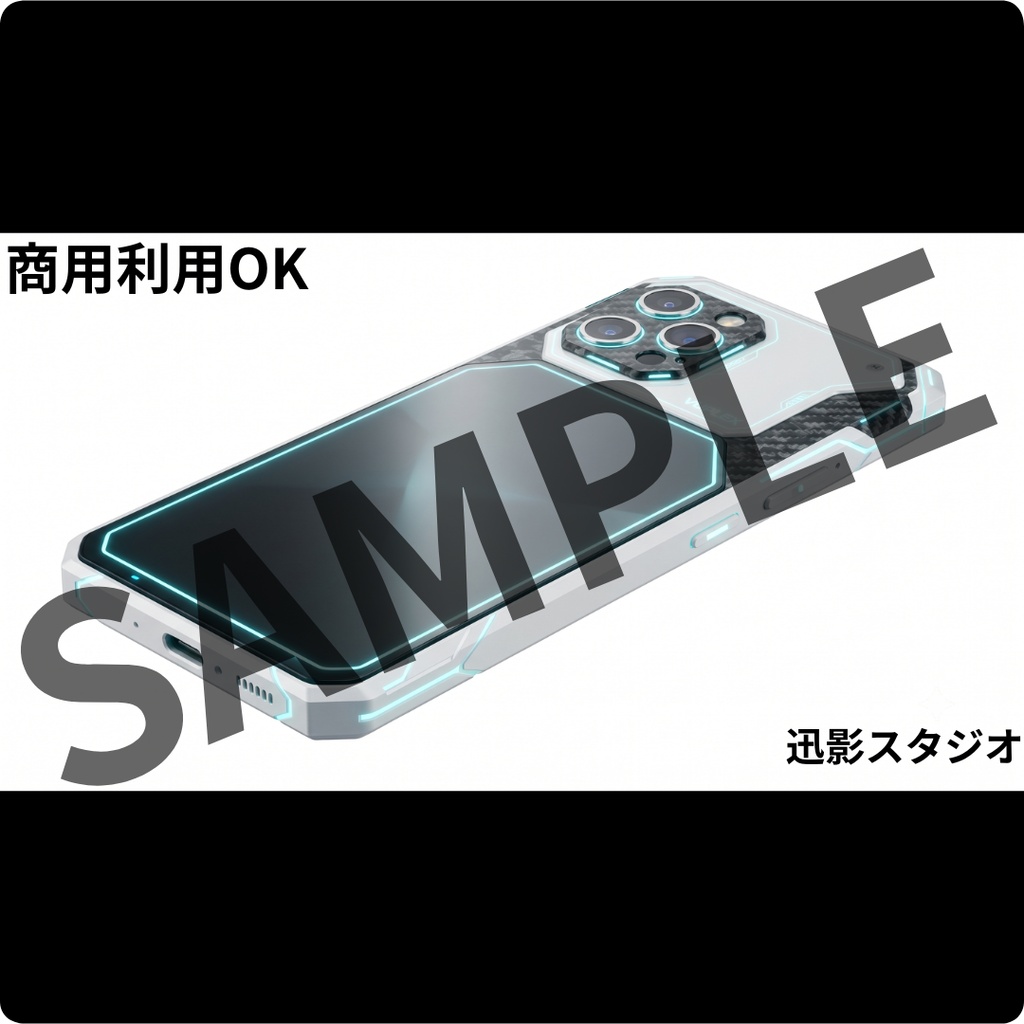 【配信素材35点 Vol.2】ホワイト×サイバーパンク デスク小物セット|VTuber・OBS対応・透過PNG