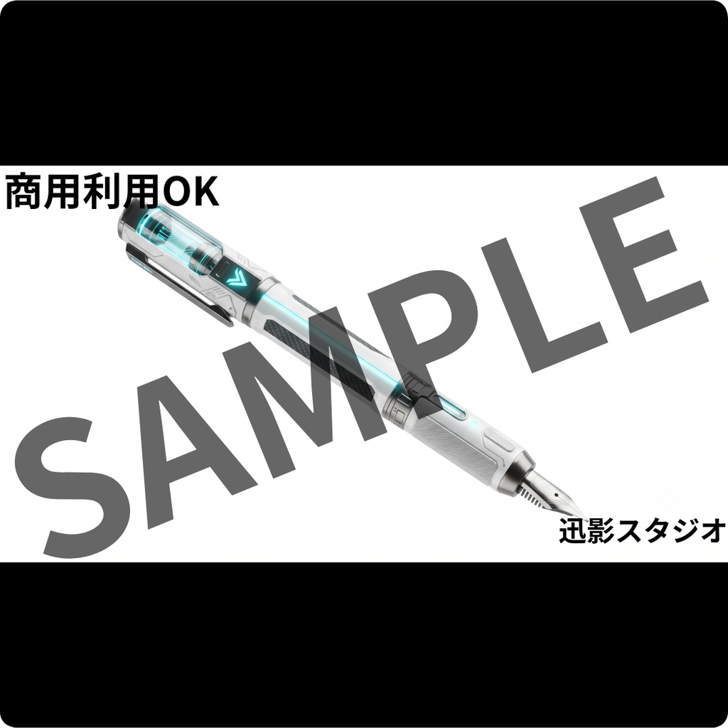 【配信素材35点 Vol.2】ホワイト×サイバーパンク デスク小物セット|VTuber・OBS対応・透過PNG
