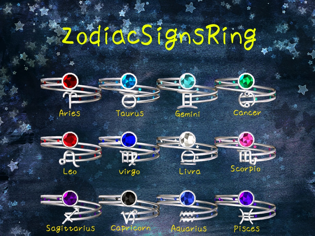 【十二星座モチーフ】ZodiacSignsRing