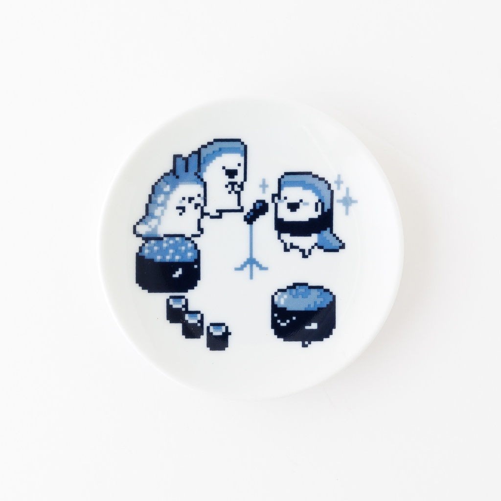 回転ずしくん豆皿(2022個展ver)