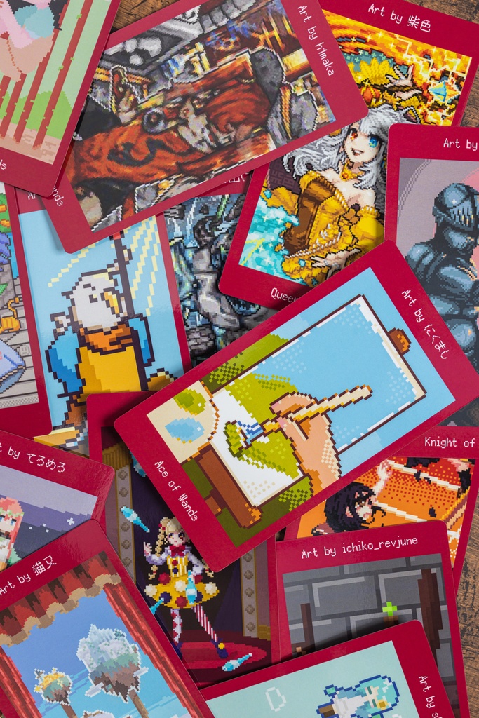 ドット絵タロットカード「tarot of pixelart」(&PiX)※他メンバーのショップでも販売中!
