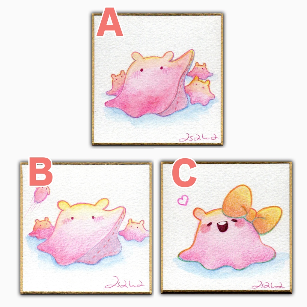 【完売】(豆色紙/原画)メンダコ