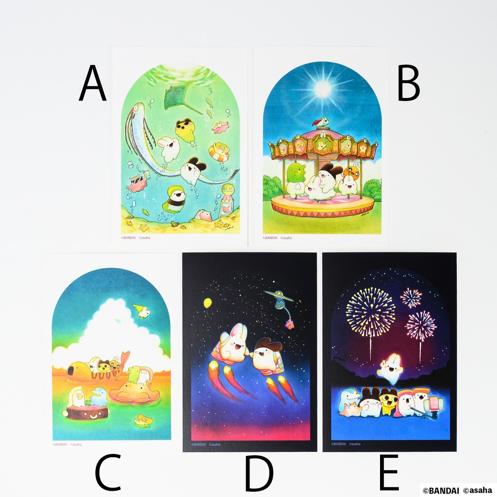 たまごっち×asaha コラボポストカード