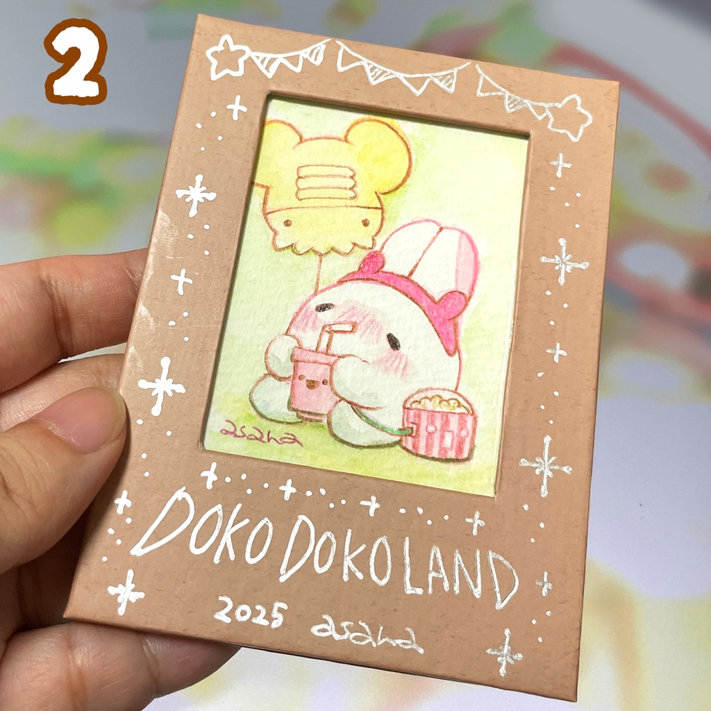 (ミニ原画)ごきげんうさぎ(限定4点)