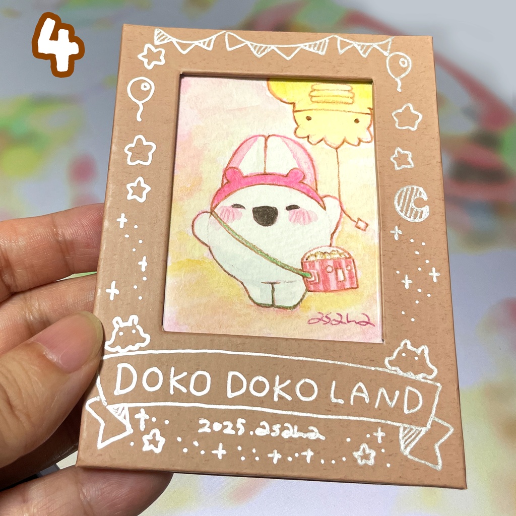 (ミニ原画)ごきげんうさぎ(限定4点)