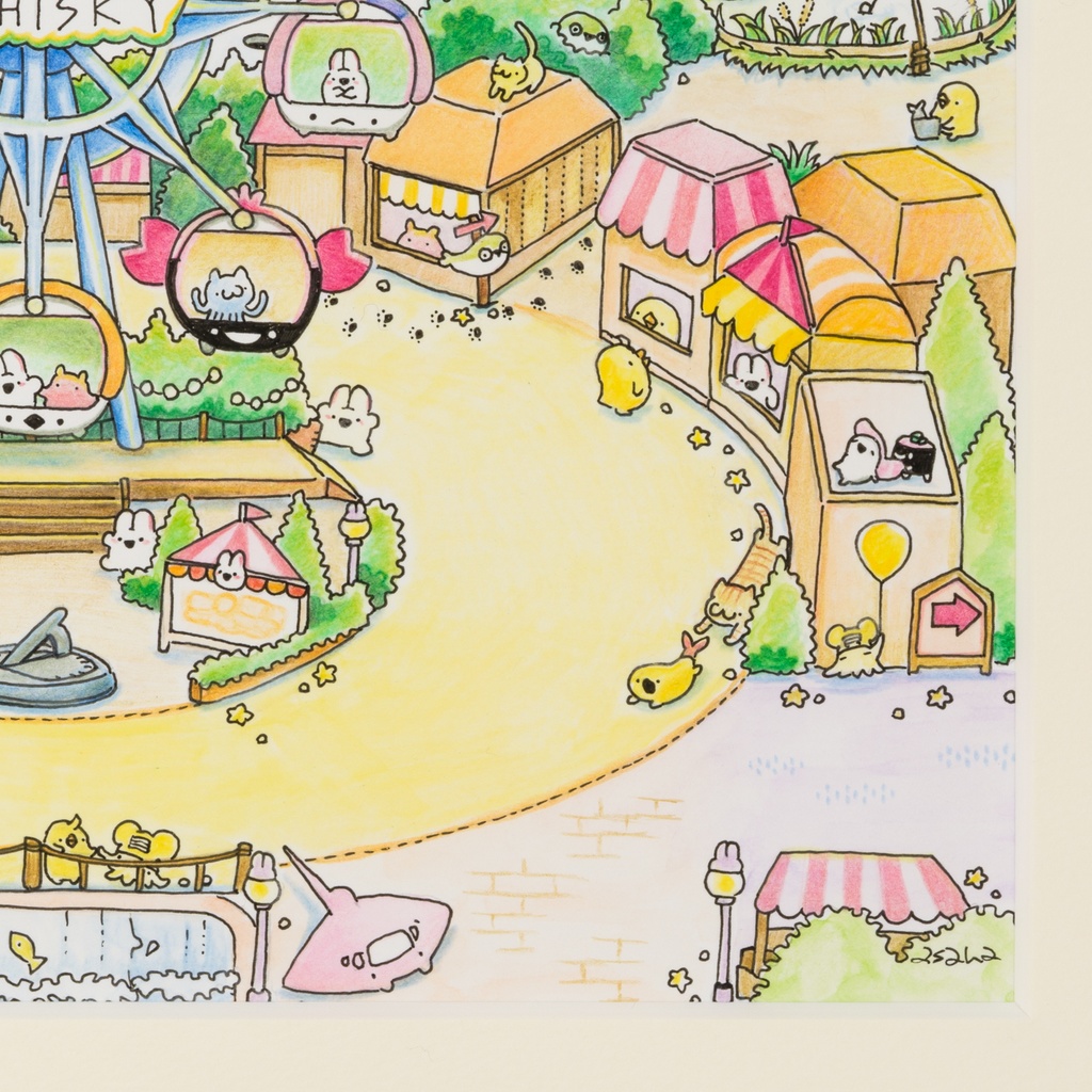 ドコドコランド原画「大観覧車 SUSHI SKY」