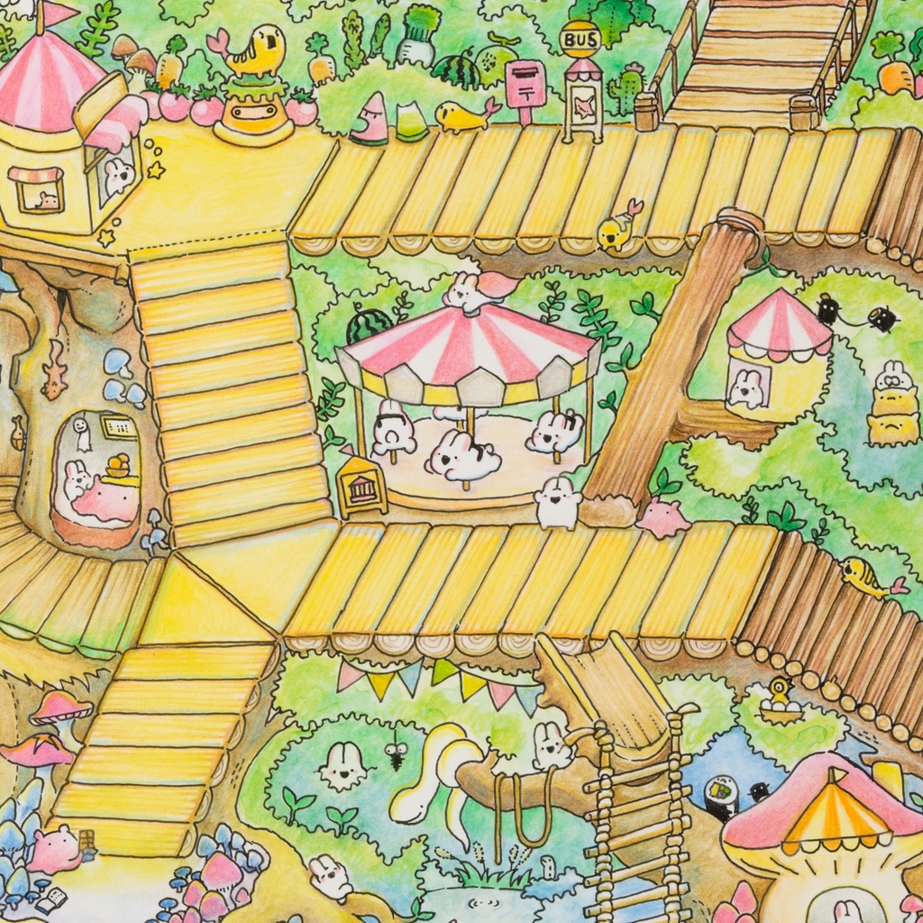 ドコドコランド原画「ツリーハウス」