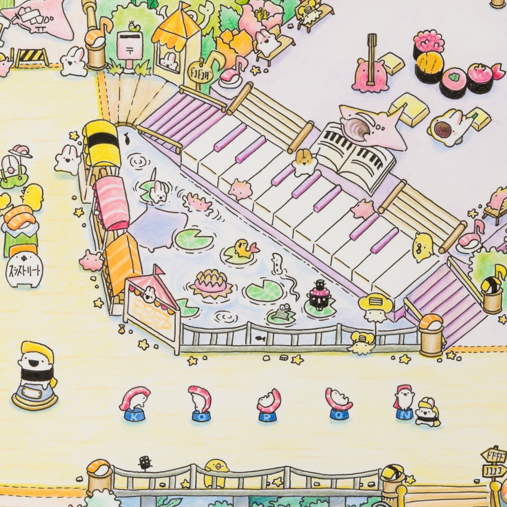 ドコドコランド原画「ミュージックパーク」