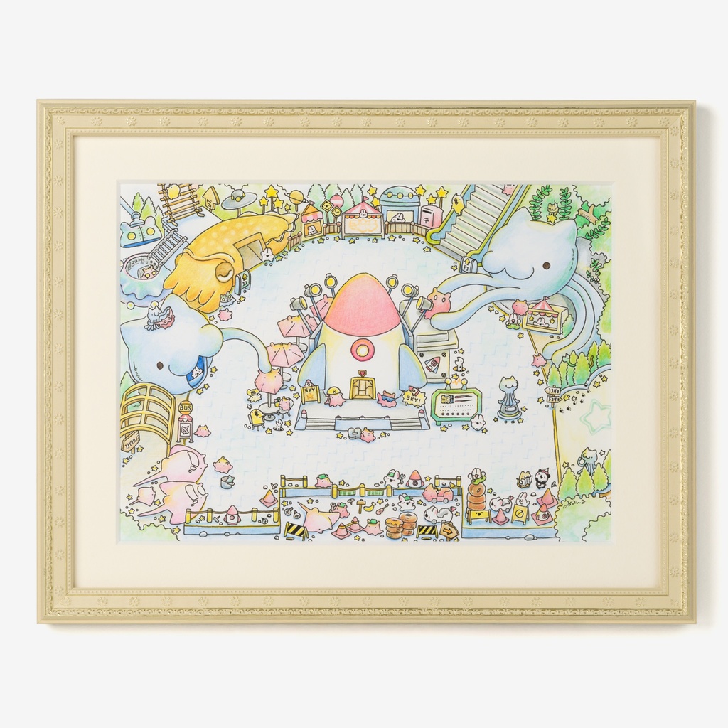 ドコドコランド原画「ロケットラボ」