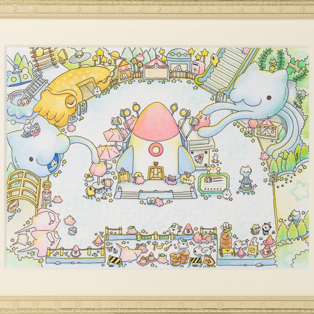 ドコドコランド原画「ロケットラボ」