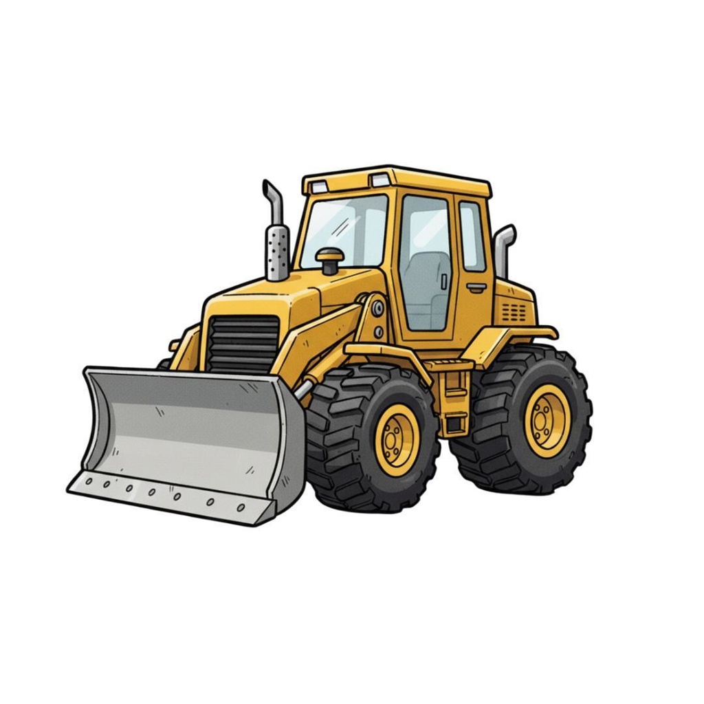 働く車クリップアート10点セット【Canva対応・商用OK】