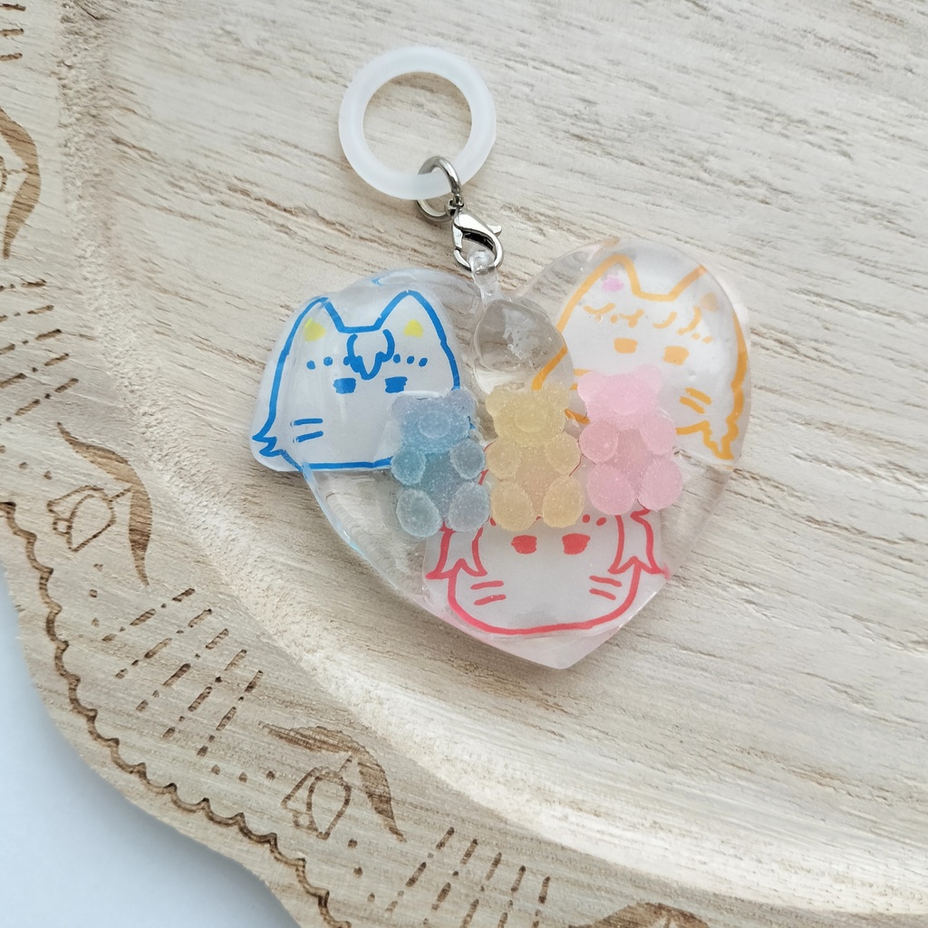 学マス信号機っぽいねこめじるしチャーム