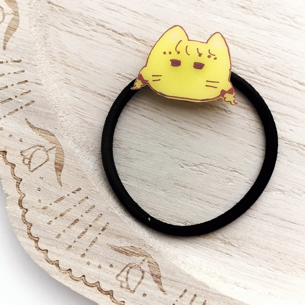 藤田ことねっぽいねこヘアゴム、指輪セット